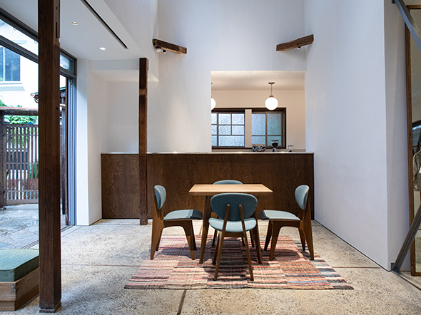 도쿄 메구로 비즈빔 리틀 클라우드 카페, 일본식 정원형 카페, 자연 친화적 공간 디자인