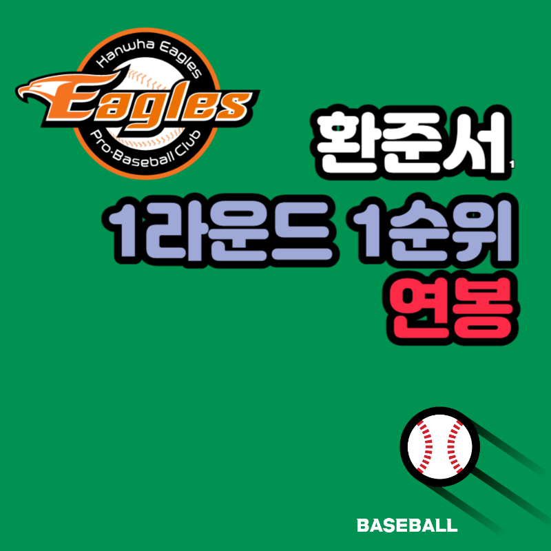 한화 이글스 황준서 야구선수