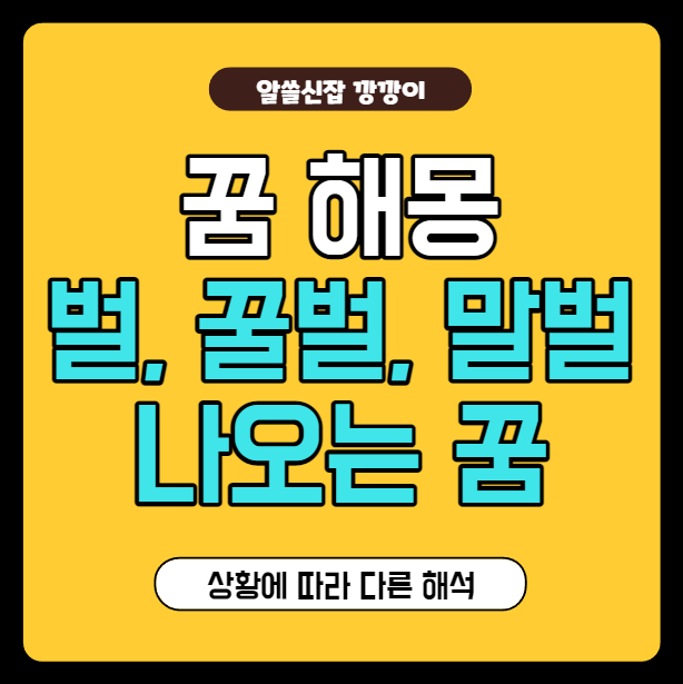 벌나오는꿈 해몽,뜻풀이