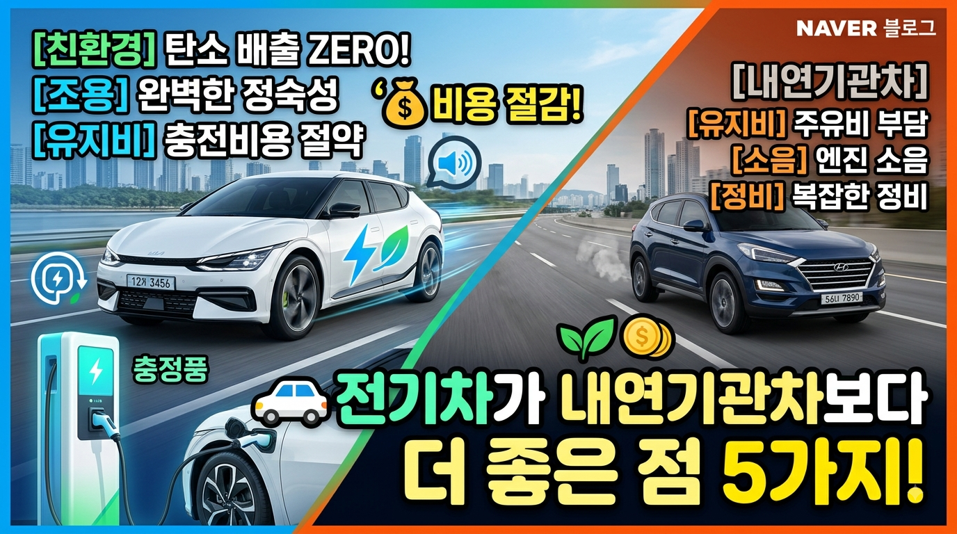 전기차 vs 내연기관차, 진짜 바꿀 만할까