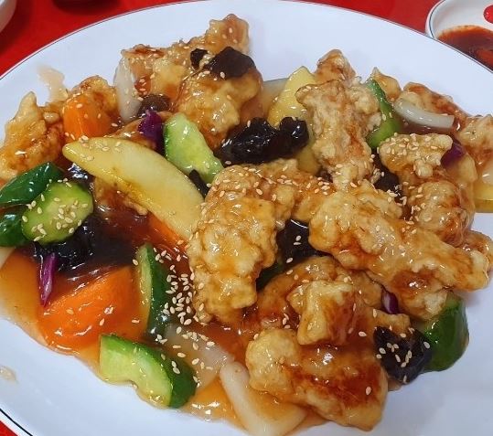 옛날손짜장 탕수육