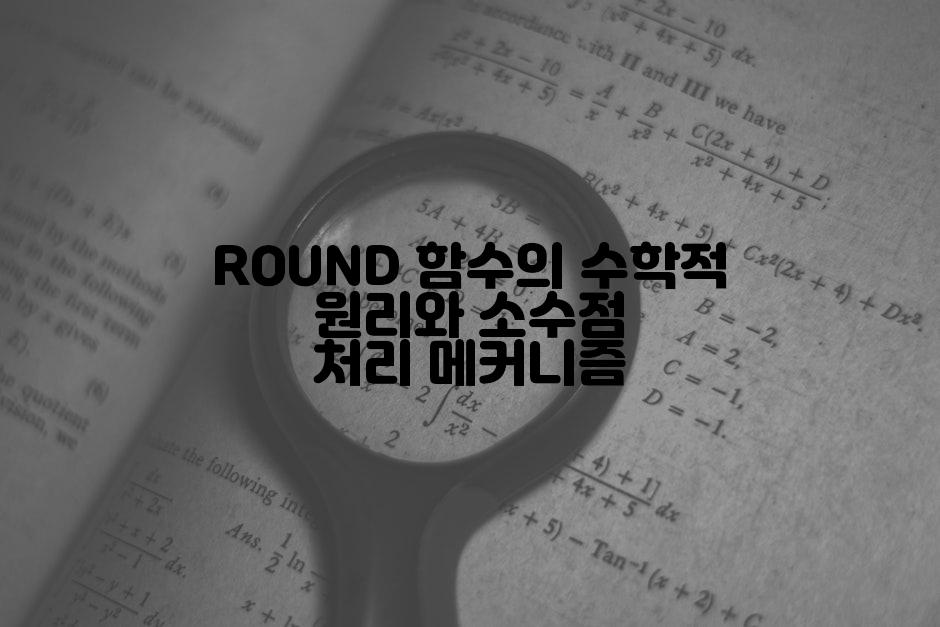 ROUND 함수의 수학적 원리와 소수점 처리 메커니즘