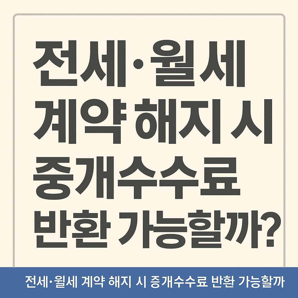 전세 계약 해지