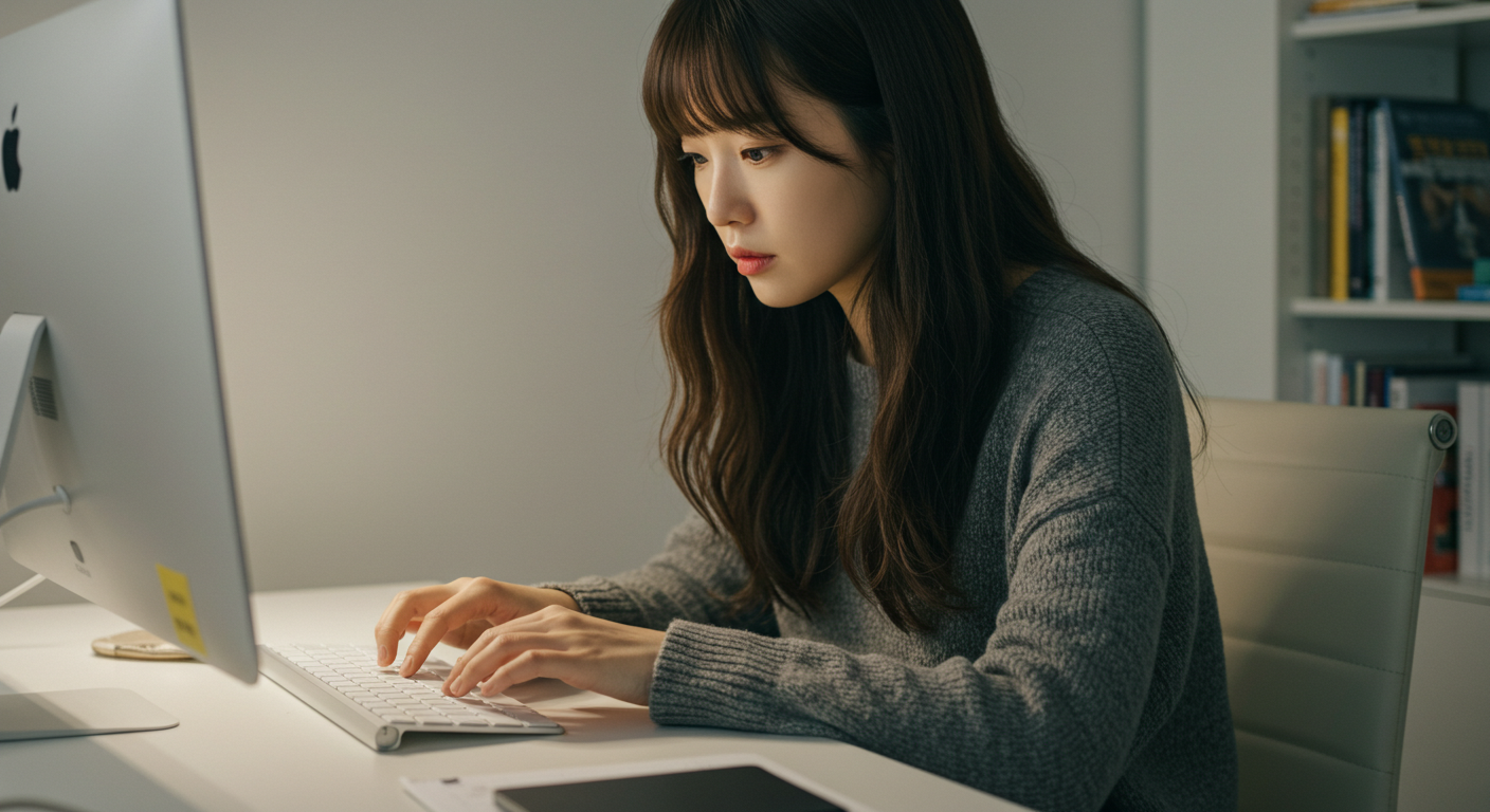 자판두드리는 여성 Image_fx (34)