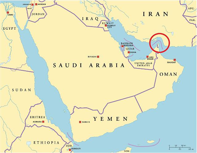 호르무즈 해협 지도 위치 지형