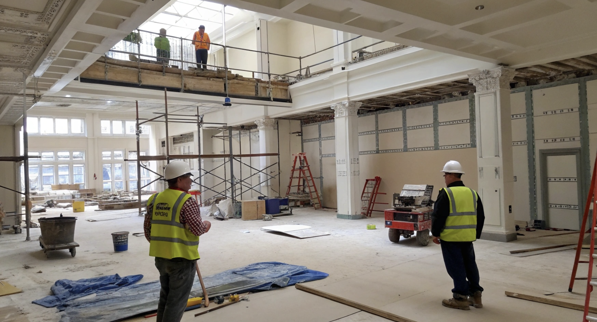 인테리어 공사 모습