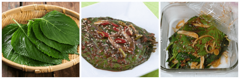 깻잎, 깻잎찜 사진