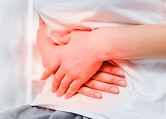 복부 통증 가스 팽만감