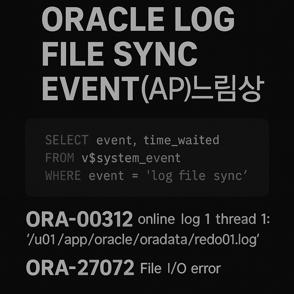 Oracle Log file sync event / ora-00312 / ora-27072