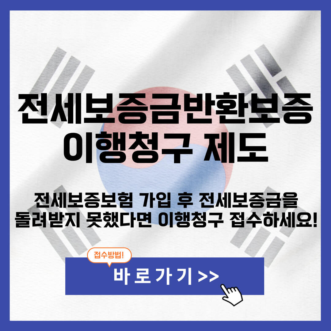 전세보증금반환보증 이행청구 제도