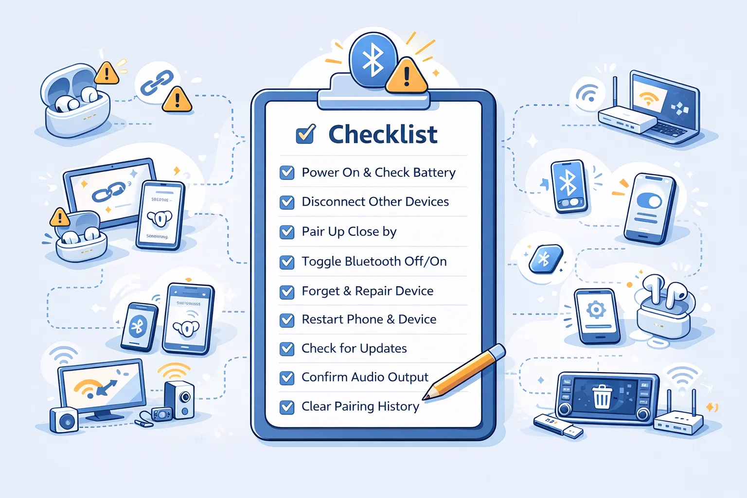 블루투스 연결 안될 때 (페어링 삭제, 자동연결 차단, 간섭 제거)