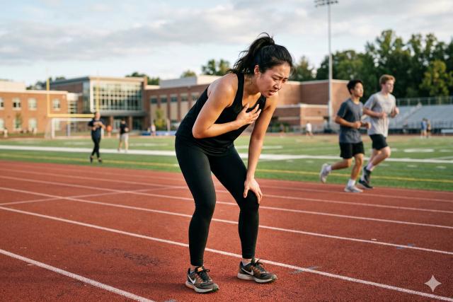 러닝 가슴통증 원인