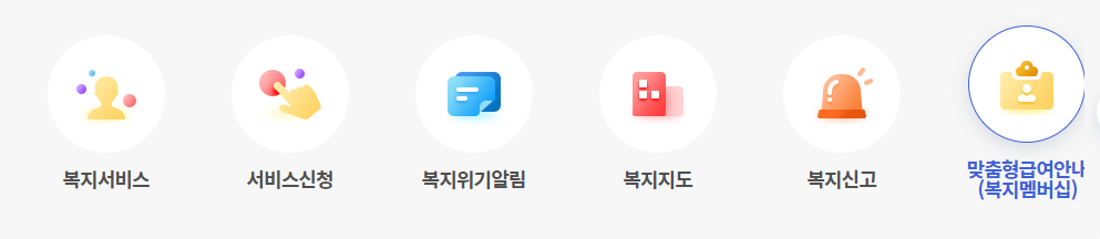 복지멤버십 맞춤형 복지 급여안내