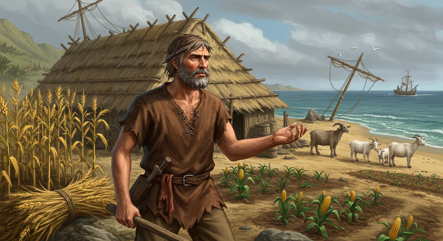 로빈슨 크루소 줄거리: 무인도에서 28년간 살아남은 불굴의 생존기