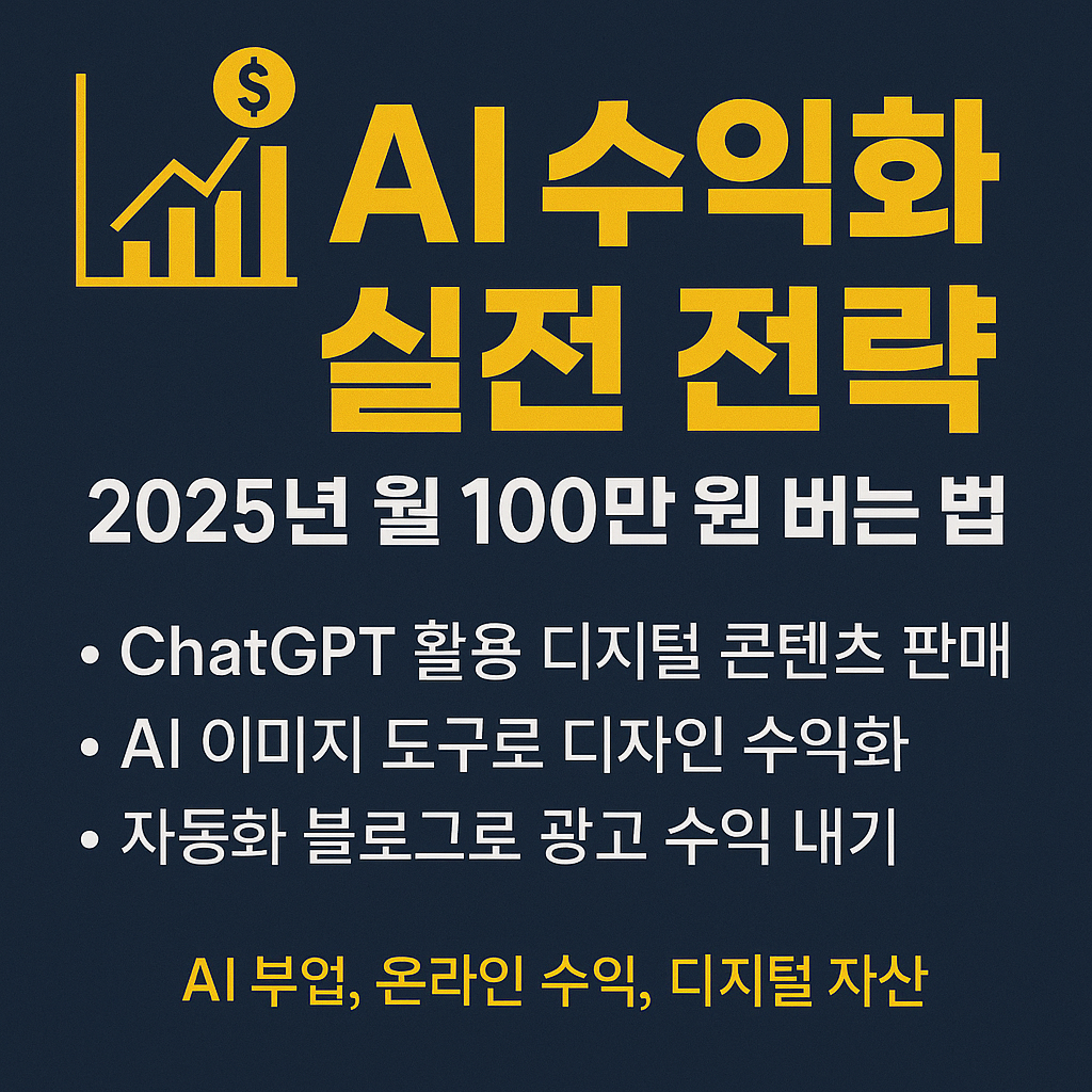 AI 수익화 실전 전략: 월 100만 원 버는 법