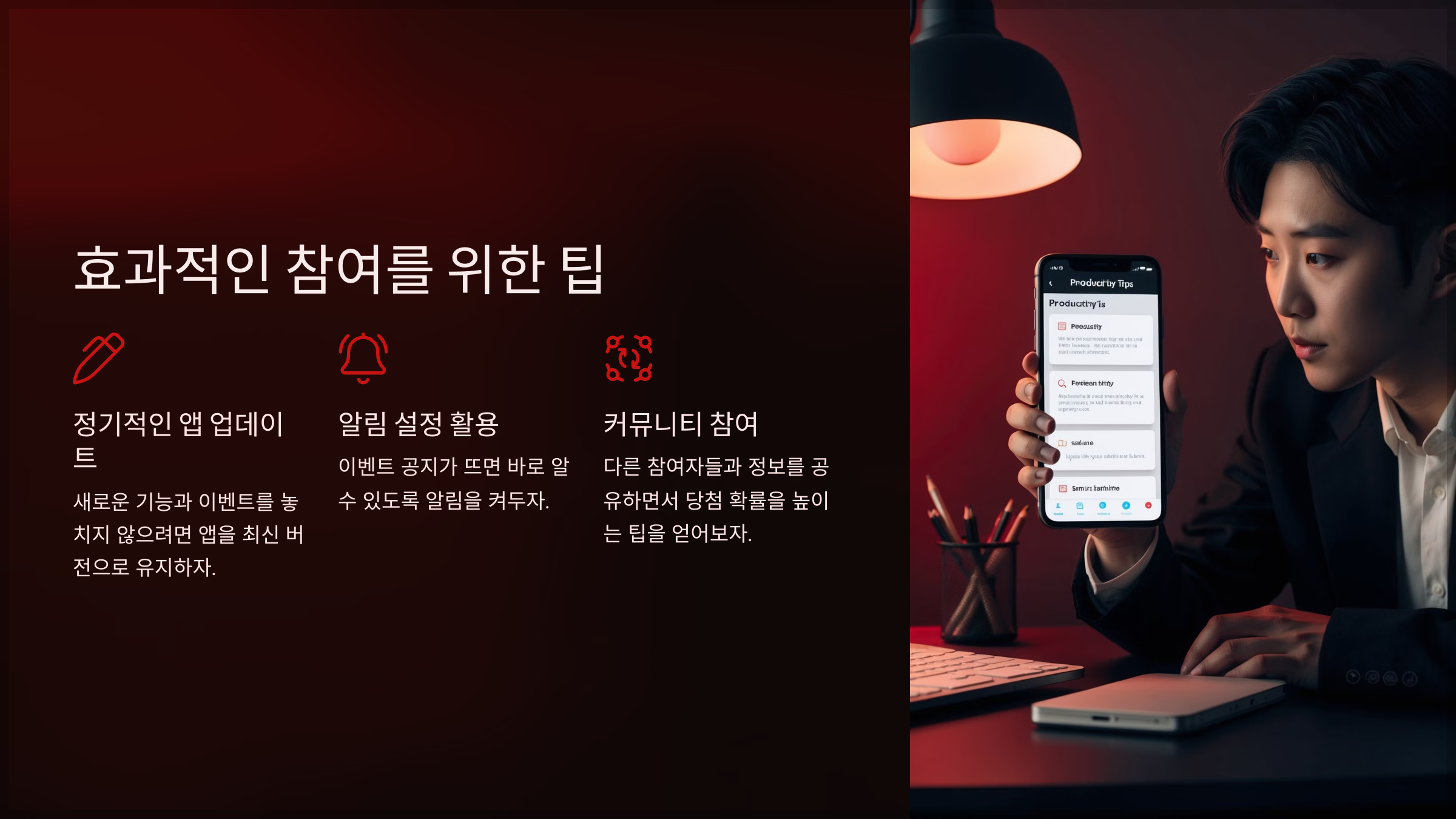 효과적인 참여를 위한 팁