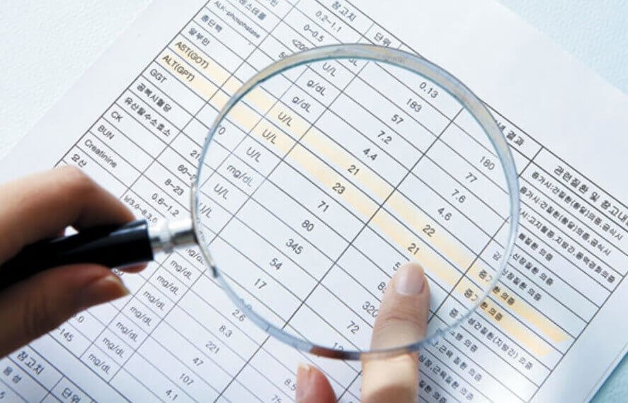 간수치 검사 GGT ALT AST