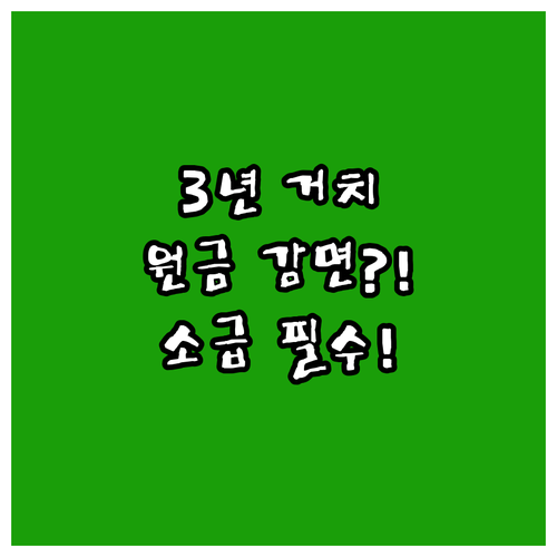 새출발기금 최대 혜택: 3년 거치기간..