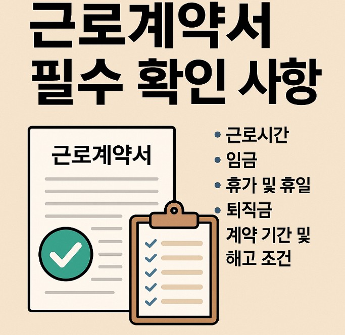 근로계약서 필수 확인 사항
