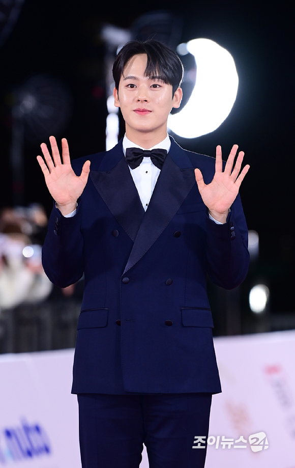 배우 이정하가 24일 오후 서울 영등포구 여의도 KBS홀에서 진행된 제44회 청룡영화상 레드카펫 행사에 참석하고 있다. [사진=정소희 기자]