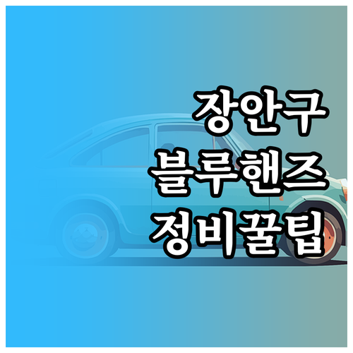 수원 장안구 블루핸즈 위치 정비 항목..