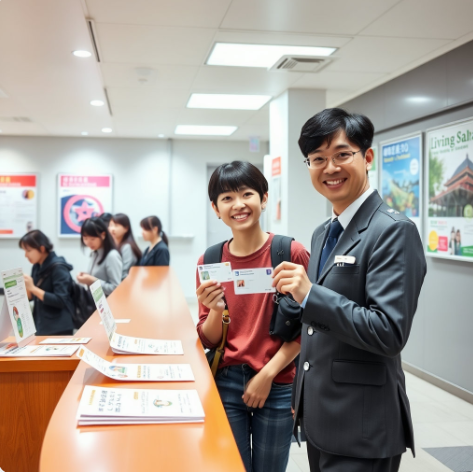 일본 유학생 재류카드 관련 사진