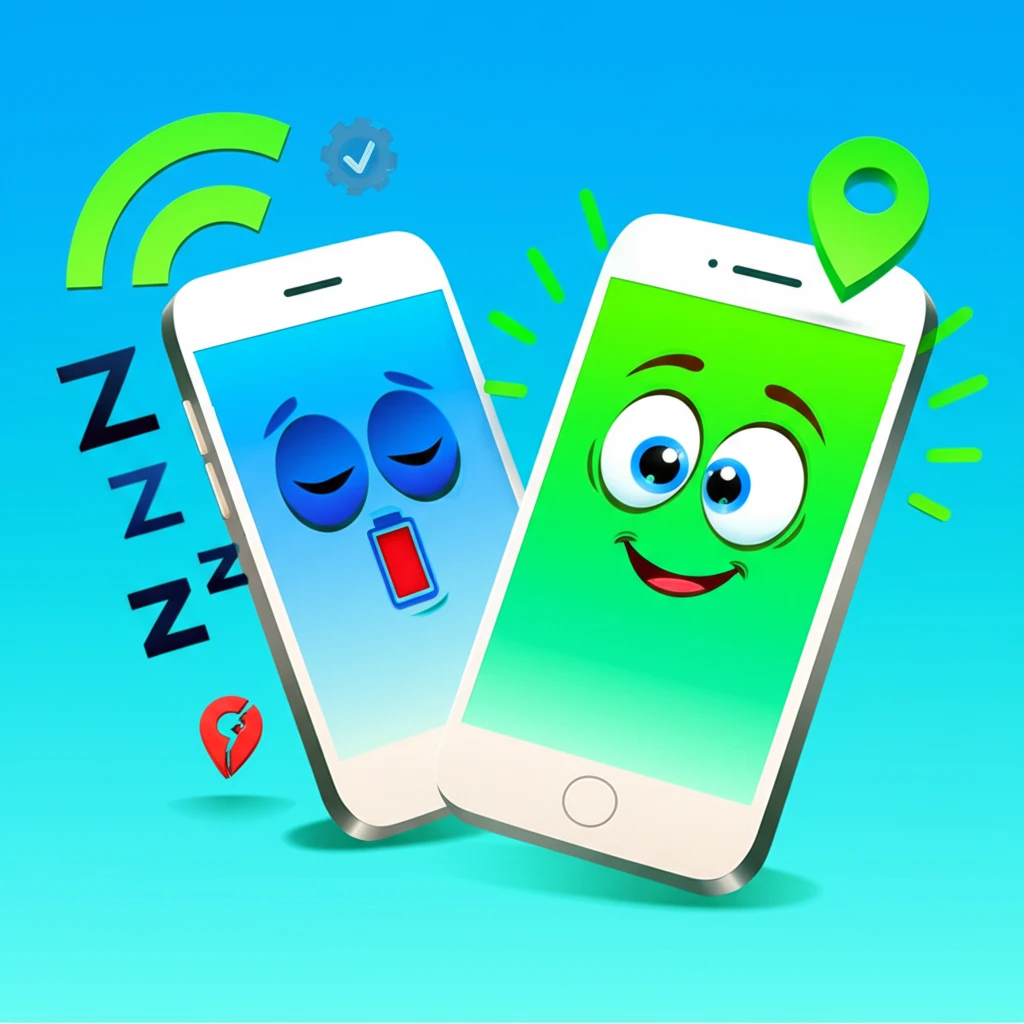 아이폰 안드로이드 아이쉐어링 위치 업..