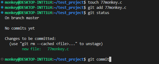 git add 77monkey.c