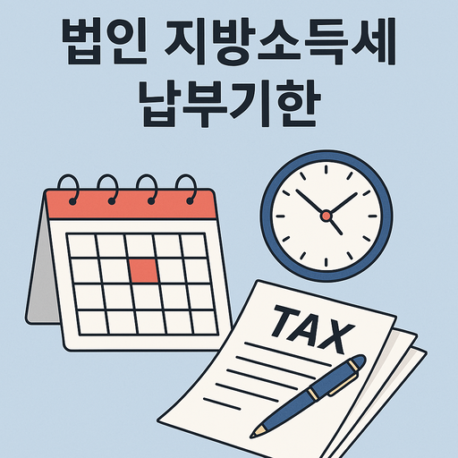 법인 지방소득세 납부기한