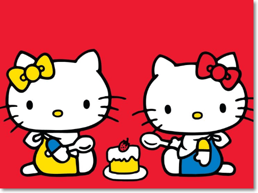 헬로키티와 쌍둥이동생 미미 Hellokitty and Mimi