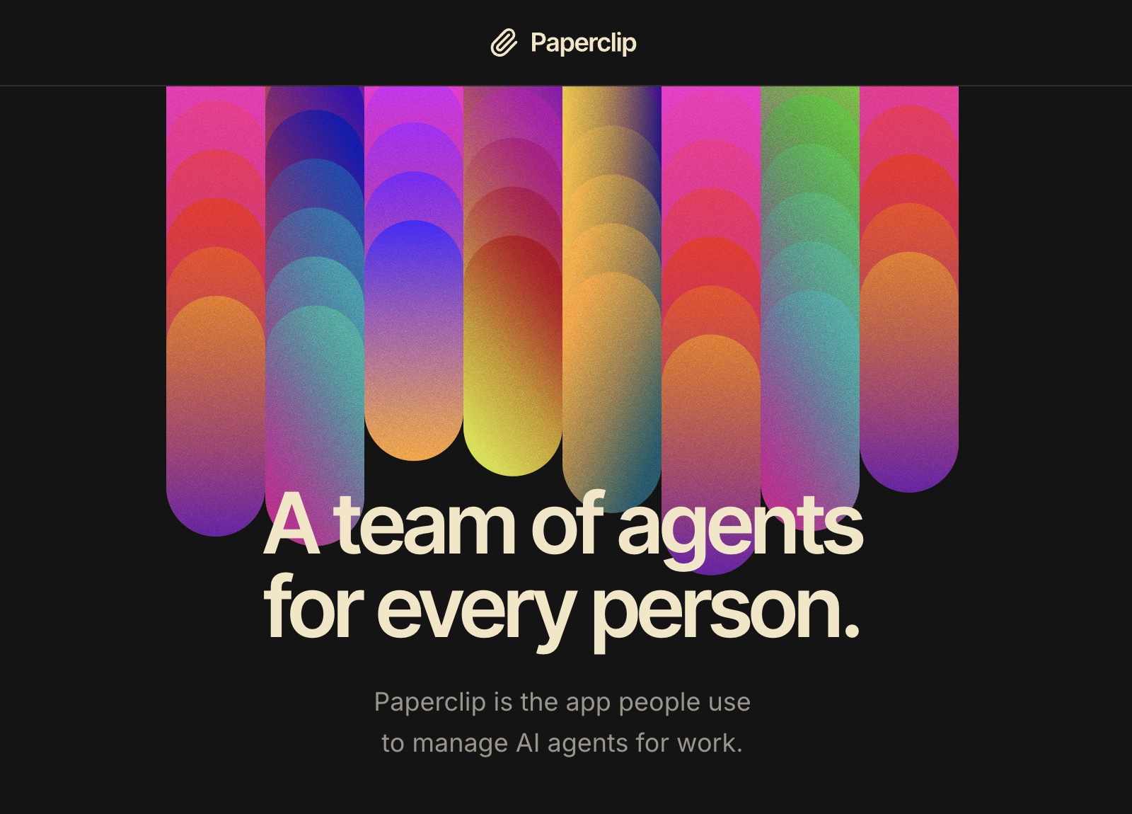 페이퍼클립(Paperclip) 깃허브 대표 이미지 - A team of agents for every person