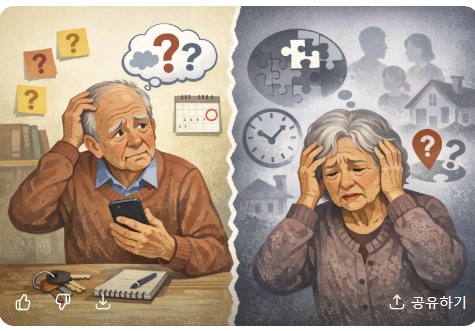 치매와 건망증, 어떻게 다를까? 헷갈리기 쉬운 차이 한눈에 정리관련 사진