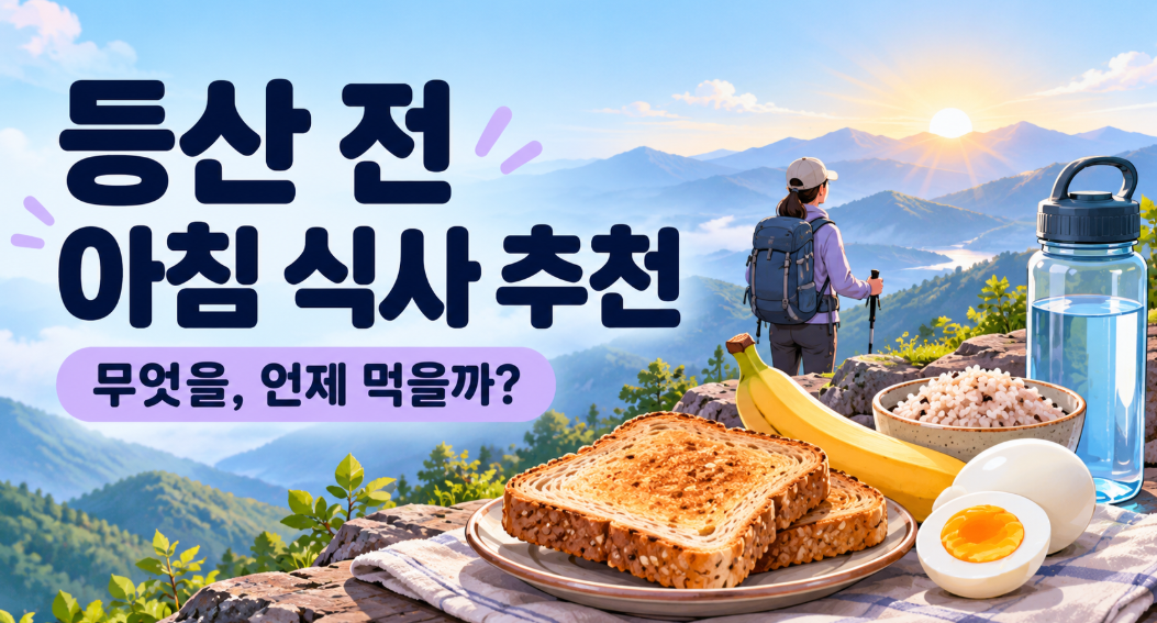 등산 전 아침 식사, 뭘 먹어야 할까? 속 부담 적은 메뉴와 식사 시간