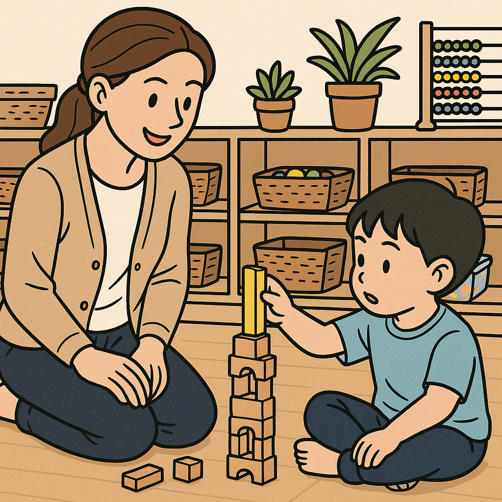 영유아를 관찰하며 놀이지원하는 교사