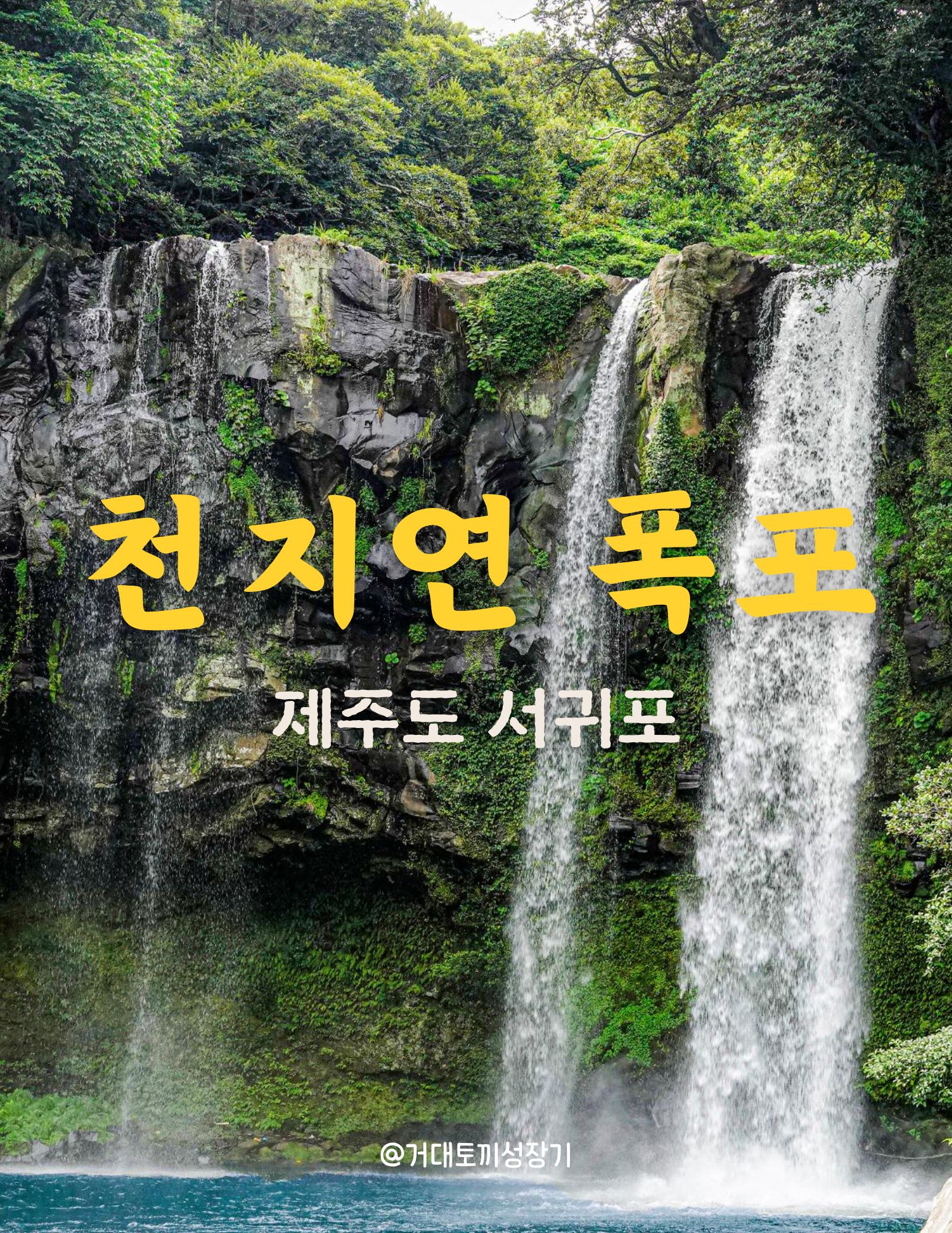 천지연폭포 포스터