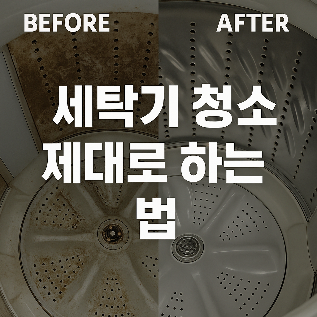 ✔️ 세탁기 청소 제대로 하는 법 🧼: 고장 없이 오래 쓰는 꿀팁 공개