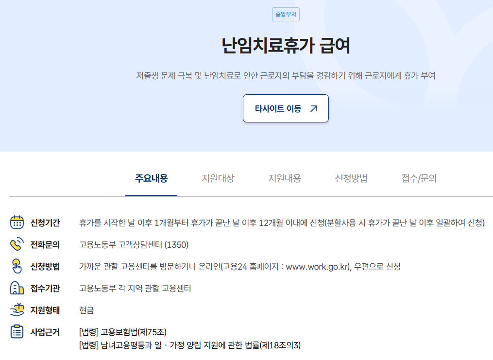 난임치료휴가 급여