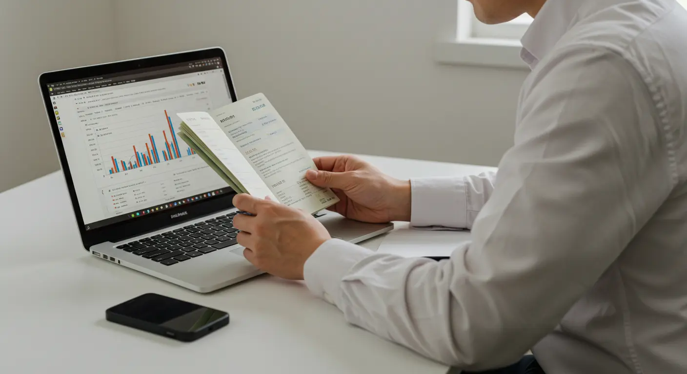 온라인 자료를 보고 재신청 가능성을 확인하는 사람