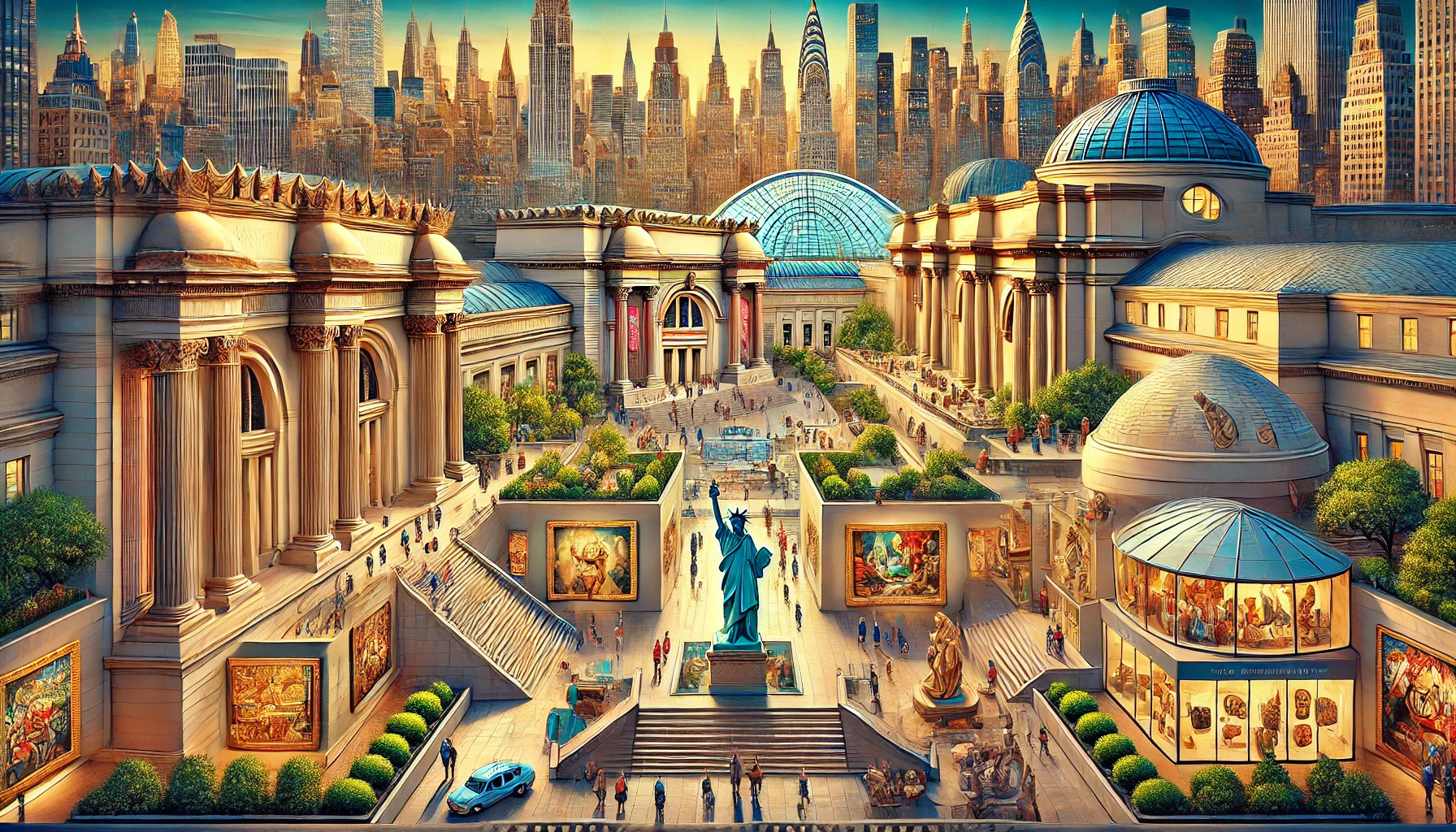 뉴욕의 대표적인 미술관 외관과 내부 전시 모습