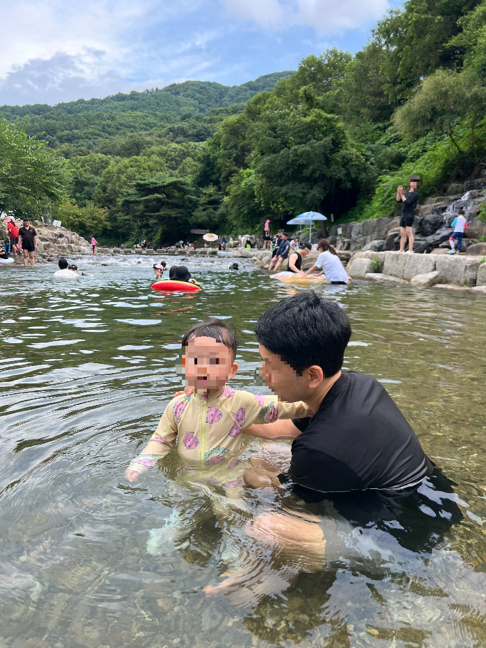 동두천 왕방계곡 아이 수심