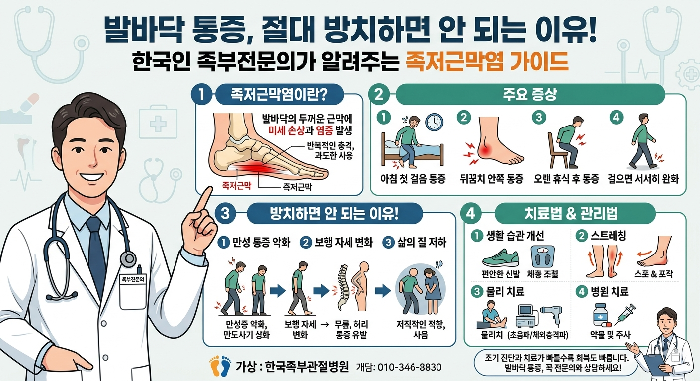발바닥 통증 절대 방치하면 안되는 이유