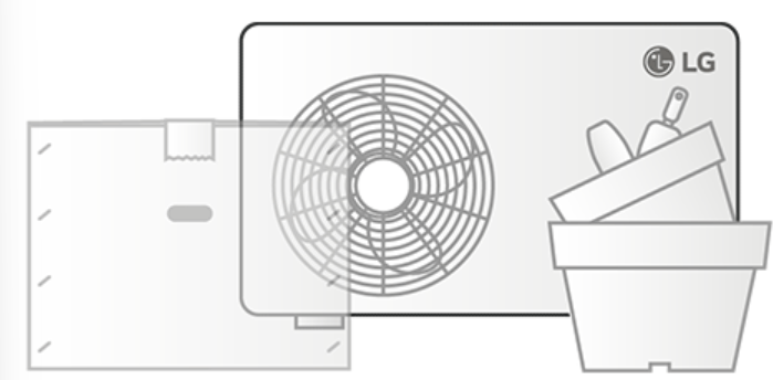 여름철 에어컨 전기비 절약방법-실외기 주변 정리하기