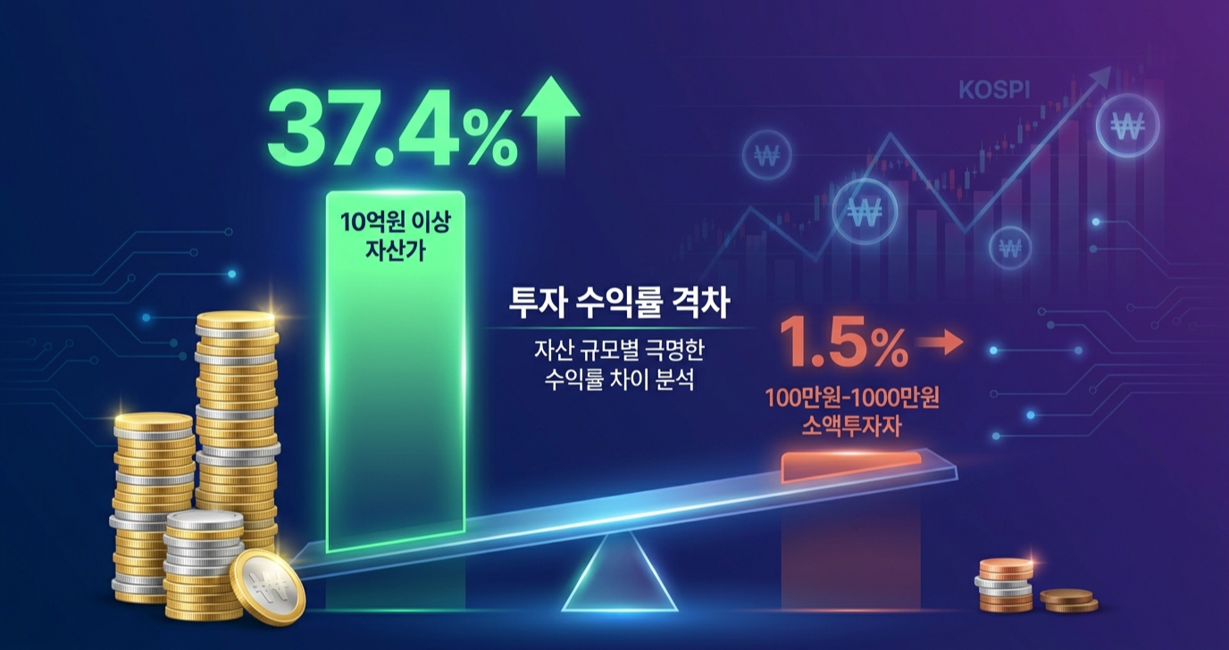 자산가 37% vs 개미 1%, 수익률 격차의 현실