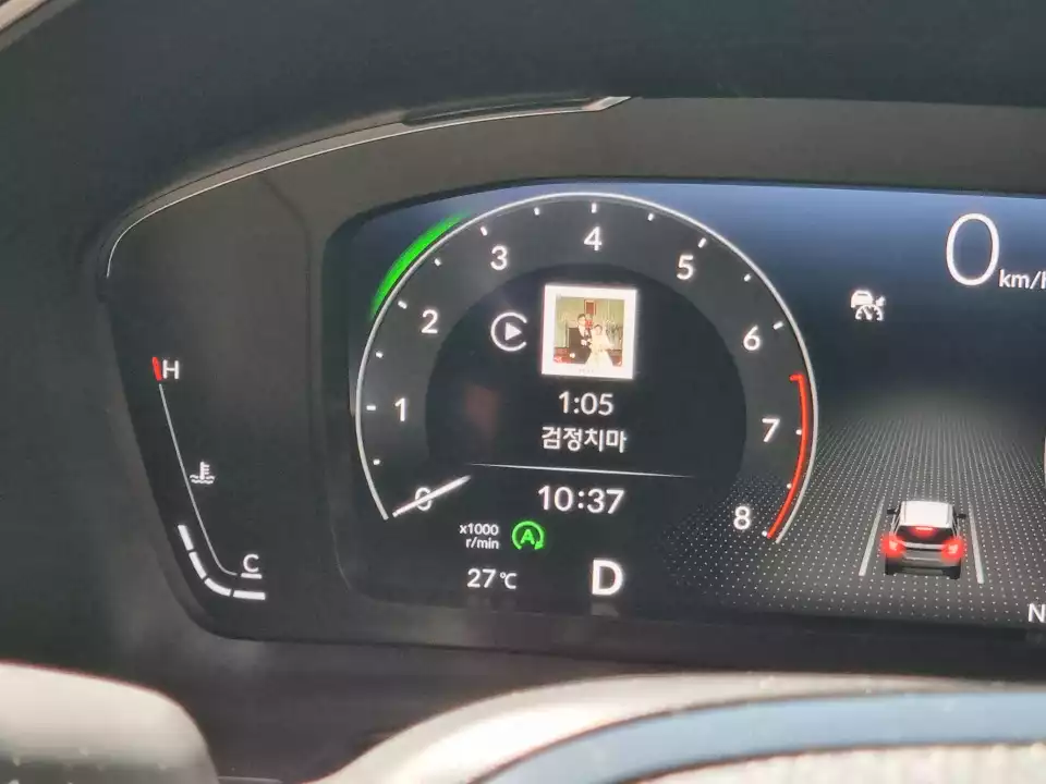 혼다 파일럿에서 ISG로 시동이 잠시 꺼진 상태입니다.