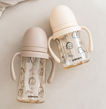 유비맘 뇽뇽이 젖병 & 빨대컵