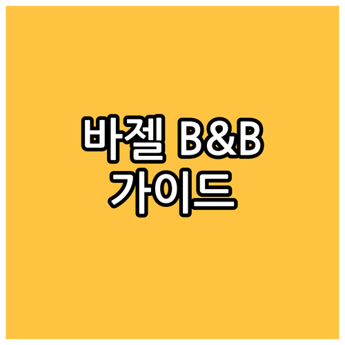 B&B 호텔 바젤 완벽 가이드 가격 