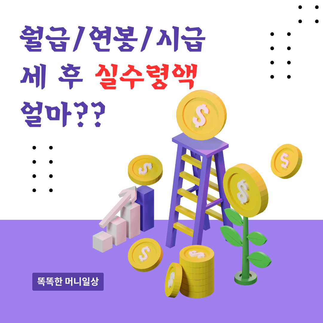 월급/연봉/시급 실수령액