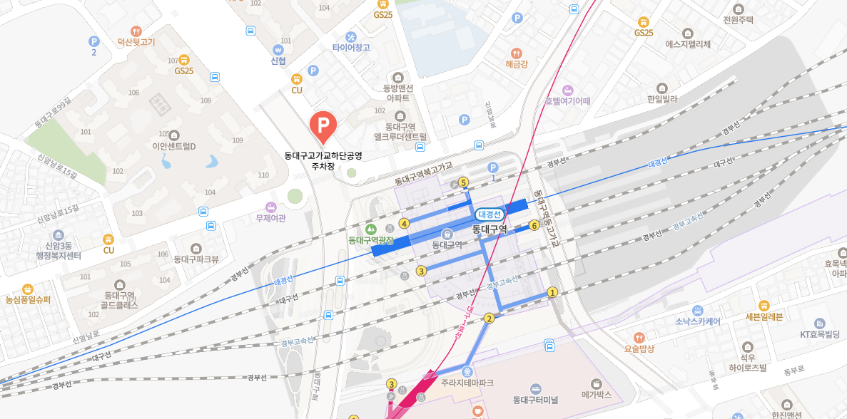 KTX 동대구역 주차장 요금, 할인정보와 실시간 주차장 정보