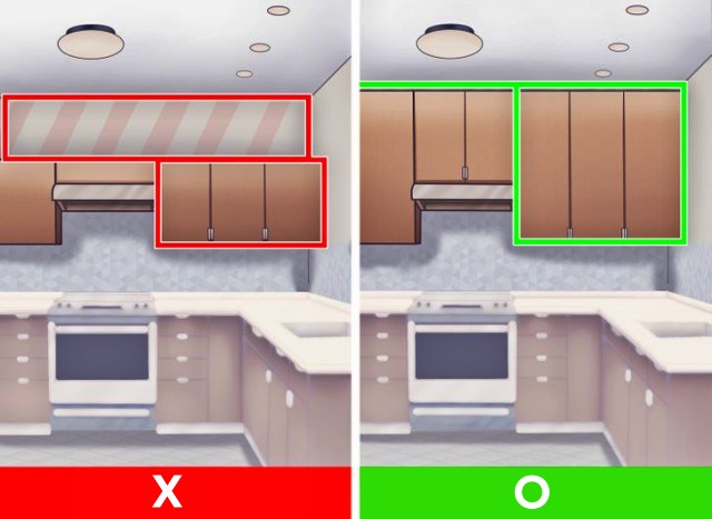 상부장 위쪽 공간 인테리어