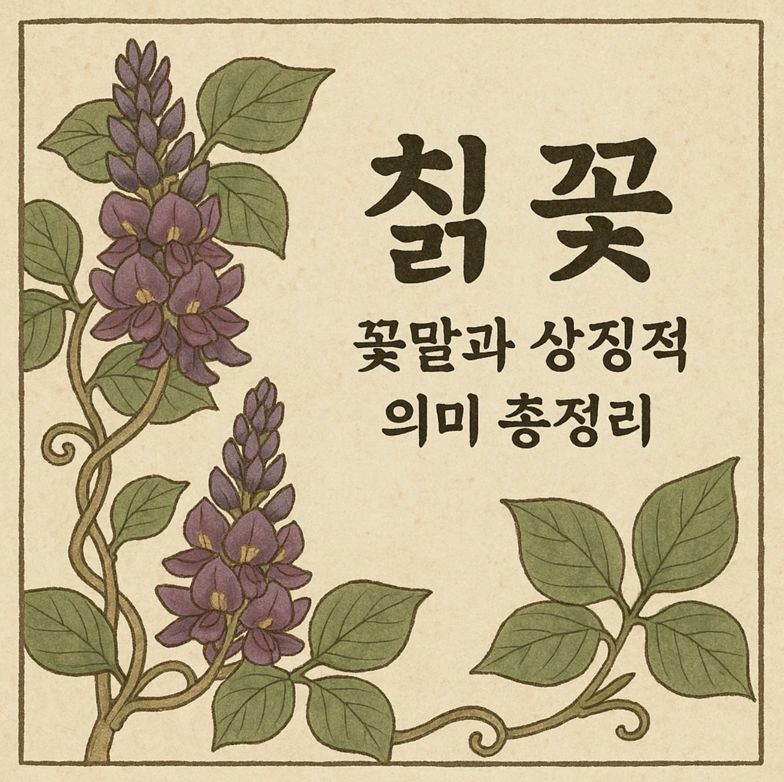 칡꽃 꽃말과 상징적 의미 총정리